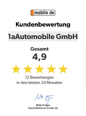 Unsere Bewertungen auf mobile.de